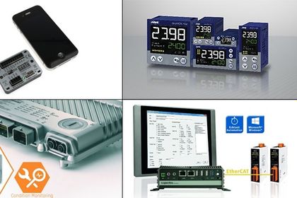 Image collage of control technology products Image collage of control technology products