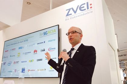Dr. Andreas Müller auf der Hannover Messe 2018