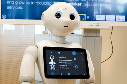 Robots in the IBM Watson development center Robots in the IBM Watson development center