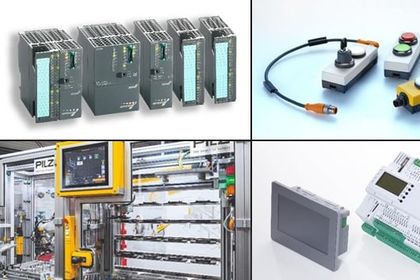 Image collage of control technology products Image collage of control technology products