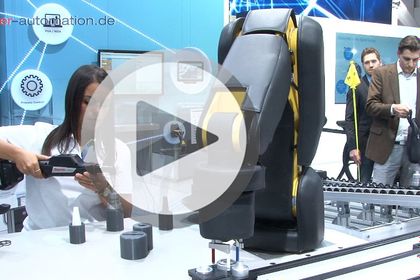 Collaborative robotics at the Bosch stand at Hannover Messe 2017