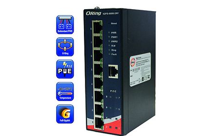 Compact 8-port Ethernet switch from Spectra Compact 8-port Ethernet switch from Spectra