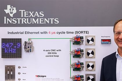 Messe-Demo von Texas Instruments
