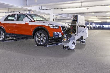 Automated guided vehicle system at Audi