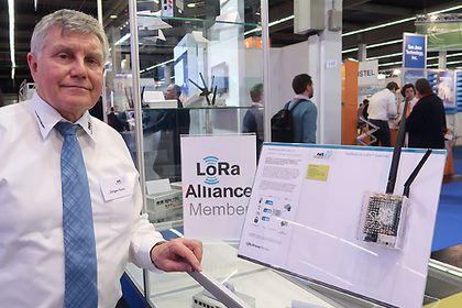 Jürgen Kern, CEO der NetModule AG, auf der embedded world 2017