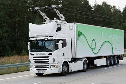 Siemens, eHighway in Schweden, Hybrid-LKW