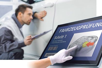 Handschuh-Touch dank Infrarot Handschuh-Touch dank Infrarot