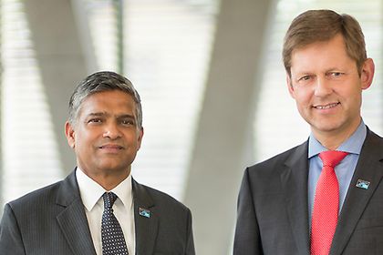 Sankar Ramakrishnan und Steffen Philipp von Hima