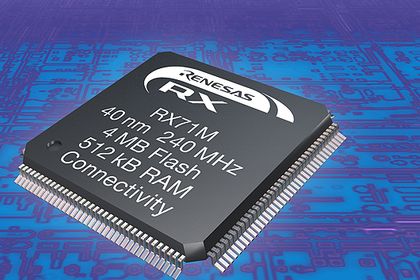 Neue Produktlinie in der 32-Bit-RX-Mickrocontrollerfamilie von Renesas Electronics