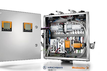 Modulare Infrastrukturbox für die Anbindung von Fertigungsmodulen von Belden und Weidmüller