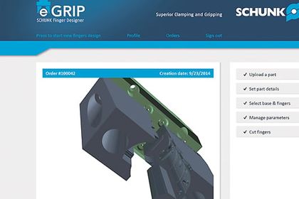 Software von Schunk generiert vollautomatisch die optimale 3D-Kontur der Greiferfinger Software von Schunk generiert vollautomatisch die optimale 3D-Kontur der Greiferfinger