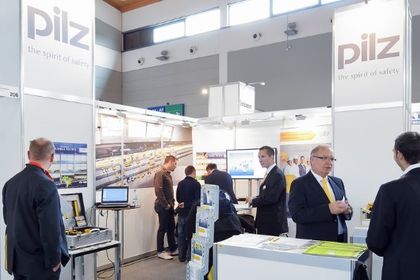 Der Messestand von Pilz auf der All About Automation Friedrichshafen Der Messestand von Pilz auf der All About Automation Friedrichshafen