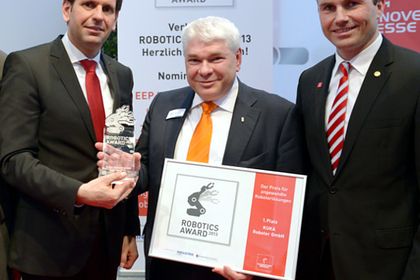 Deutsche Messe, Verleihung Robotics Award, Gewinner Kuka