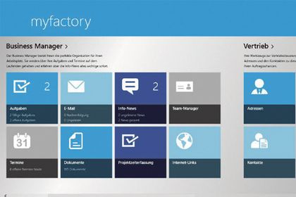 myfactory International, Windows 8 App myfactory International, Windows 8 App