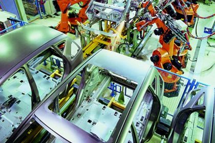 Kuka, Wartestellung der Roboter im Automobilbau