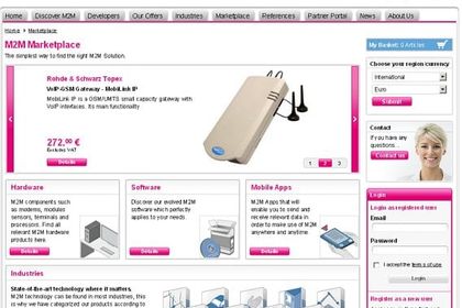 Telekom, Marktplatz, M2M-Produkte Telekom, Marktplatz, M2M-Produkte
