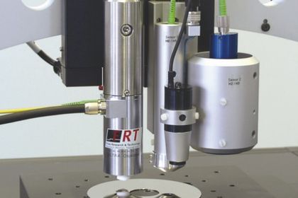 Multisensor-Anordnung bei einem MicroGlider-Messgerät von FRT Multisensor-Anordnung bei einem MicroGlider-Messgerät von FRT