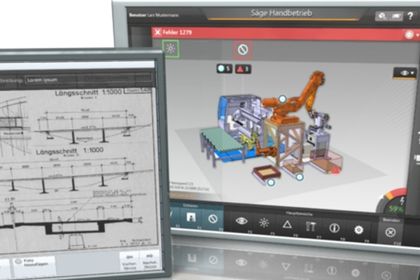 Designbeispiele für moderne Maschinenbedienung der Firma Ergosign auf derSPS/IPC/Drives 2011