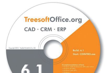 TreeSoft, TreeSoftOffice Version 6.1, CD-Label TreeSoft, TreeSoftOffice Version 6.1, CD-Label