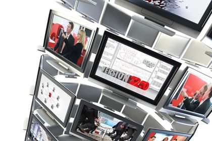 Turm mit Displays Turm mit Displays