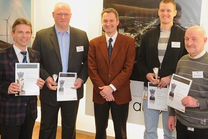 (v.l.n.r.) Werner Mechler, Ullrich Ruth, Markus Ochsner, Jörg Landmann und Manfred Münch (v.l.n.r.) Werner Mechler, Ullrich Ruth, Markus Ochsner, Jörg Landmann und Manfred Münch