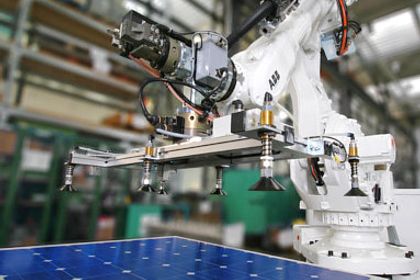 ABB, Roboter, Solarpanel ABB, Roboter, Solarpanel