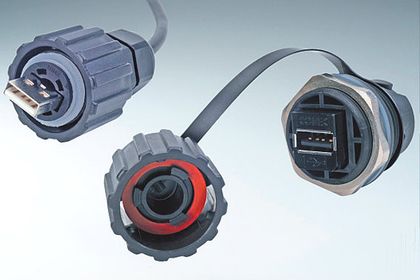 Conec Elektronische Bauelemente, Steckverbinder-Familie USB 2.0-IP67