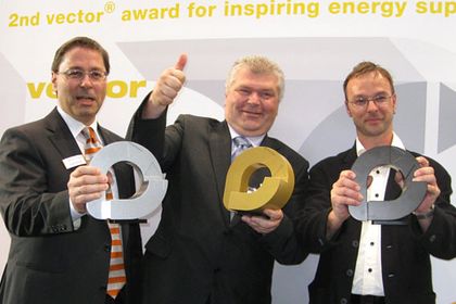 Harald Nehring, Vertreter der tschechischen CEZ Group, Rene Petsch (v.l.n.r.)
