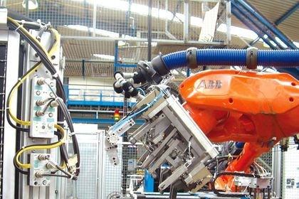 Roboter in Produktionsanlage