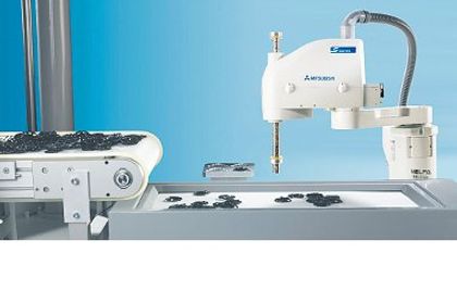 Mitsubishi, flexibles Roboterzuführungssystem für Schüttgut-Kleinteile Mitsubishi, flexibles Roboterzuführungssystem für Schüttgut-Kleinteile