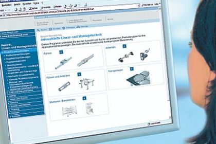 Bosch Rexroth, neue Online-Auswahlhilfe Bosch Rexroth, neue Online-Auswahlhilfe
