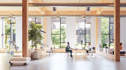 Cobot Hub Innenhof
