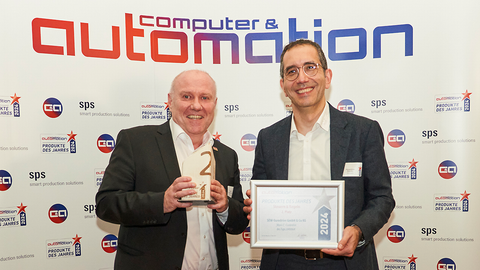Freddy Heinzelmann and Alexandros Matsikis from SEW-Eurodrive.