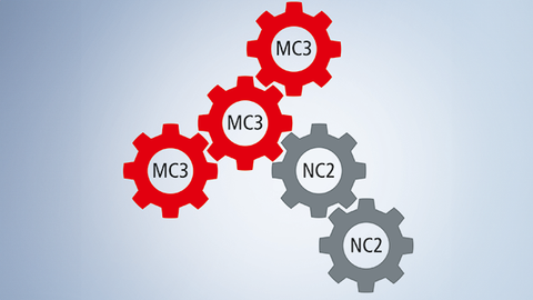 TwinCAT MC3 is a new generation of motion control that offers all the advantages of a modular architecture. MC3 axes can be coupled with NC2 axes that have already been implemented.
