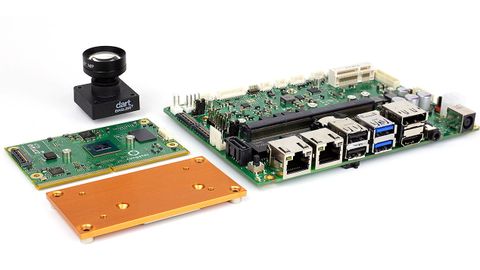 SMARC is the low-power form factor for Arm and x86 processors that enables compact designs with a cost-effective edge card connector. Here is a SMARC module based on the NPXi.MX8-Plus processor with carrier, heatspreader and Basler camera as a kit SMARC is the low-power form factor for Arm and x86 processors that enables compact designs with a cost-effective edge card connector. Here is a SMARC module based on the NPXi.MX8-Plus processor with carrier, heatspreader and Basler camera as a kit