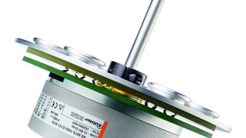 Combined with a rotary encoder, the disk slip ring handles positioning as well as signal and load transmission.