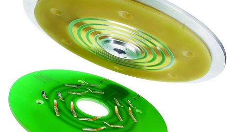 The disk slip ring from Kübler transmits load and signals and can therefore replace cables in the robot arm.
