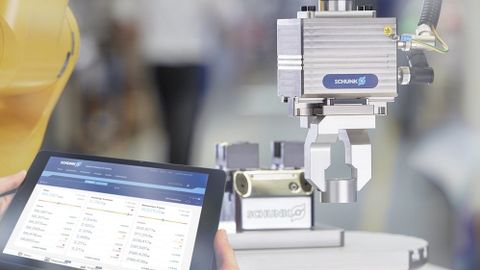 With smart gripping, intelligent grippers from Schunk measure, identify and monitor components and the ongoing production process.