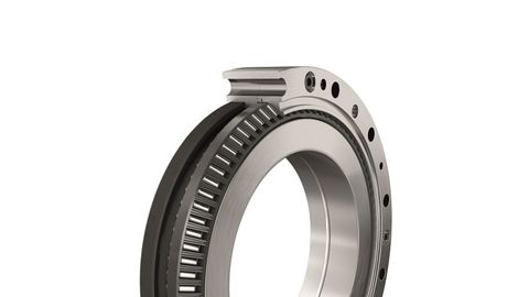 The XZU angular contact needle roller bearing from Schaeffler is used in lightweight robots and collaborative robots both as an articulated arm bearing and as the main bearing arrangement for the RTWH precision gearbox. The XZU angular contact needle roller bearing from Schaeffler is used in lightweight robots and collaborative robots both as an articulated arm bearing and as the main bearing arrangement for the RTWH precision gearbox.