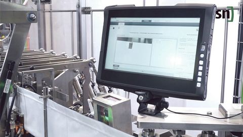 Print mark measurement in the bag filling system
