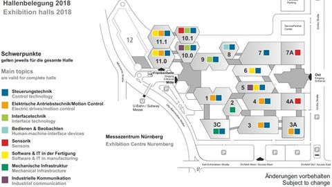 Hall layout of the SPS IPC Drives 2018