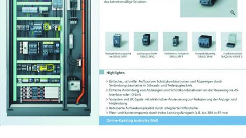 Siemens, interaktiver Schaltschrank