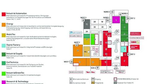 Hannover Messe Hallenplan