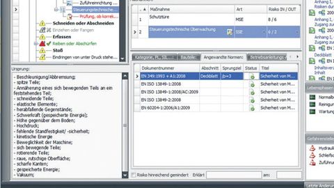 Screenshot, Software zur Risikobeurteilung