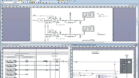 Screenshot P&I-Schema und Leitsystemstruktur