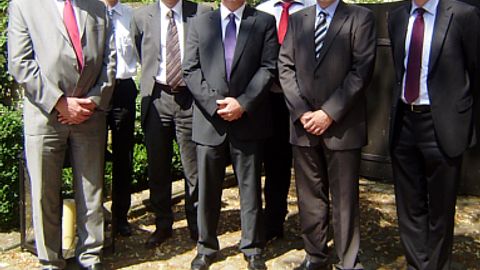 Peter Cordes, Jürgen Schäfer, Volker Bibelhausen, Ulrich Strunz, Eckhard Sommer, Herbert Wegmann, Ulrich Balbach (v.l.n.r.)