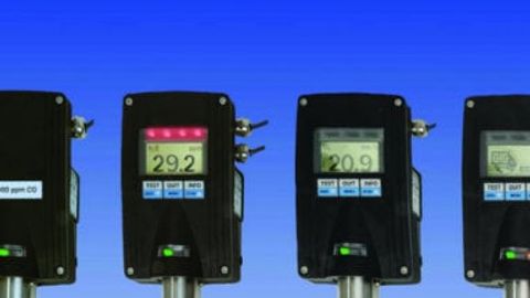 Gaswarngerät: Alarmierung mittels Hupe und LED Gaswarngerät: Alarmierung mittels Hupe und LED