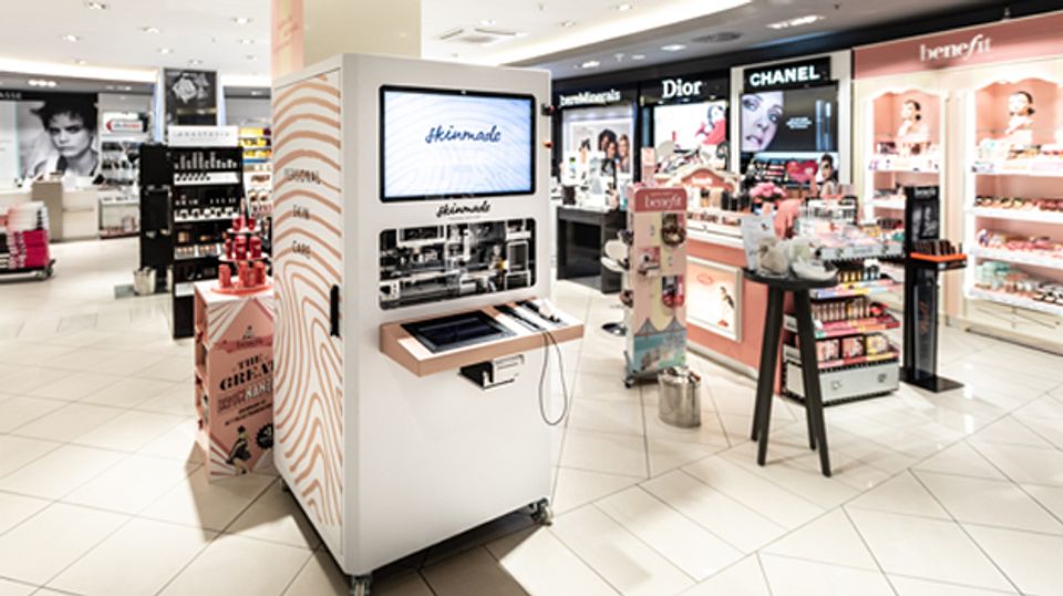 The personalized skin cream at the touch of a button