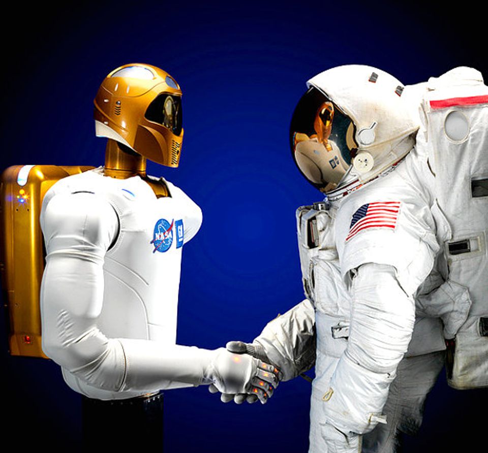 Robonaut vor seiner ersten Reise Robonaut vor seiner ersten Reise