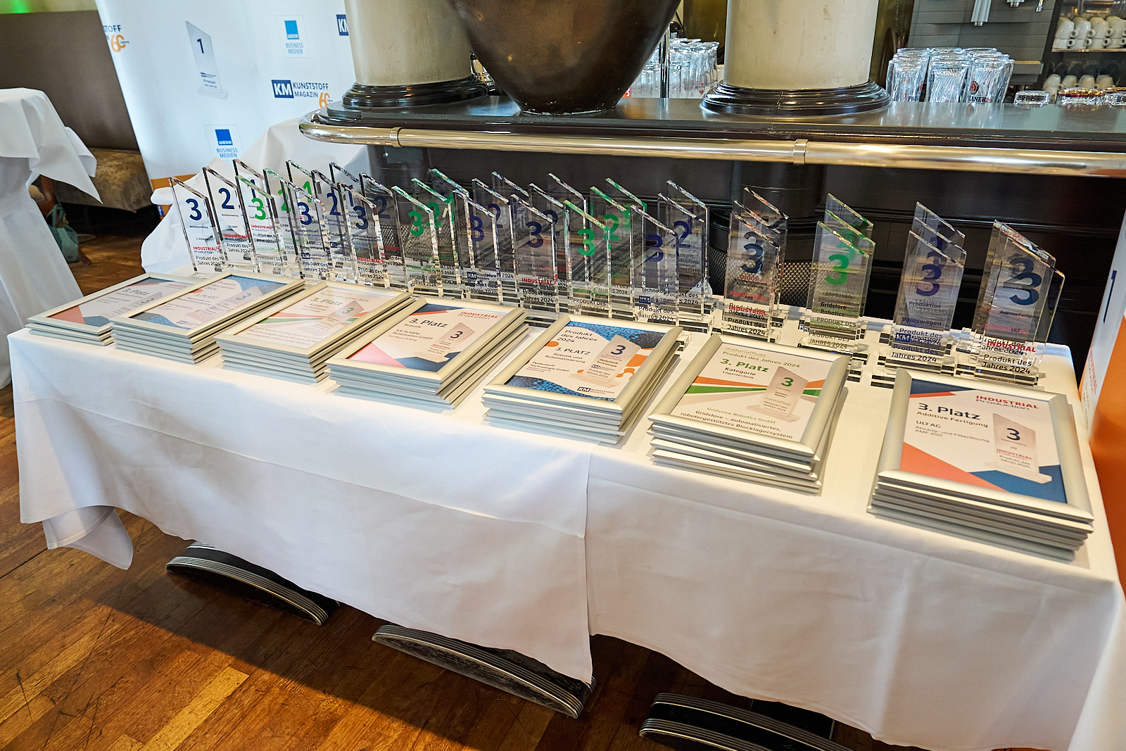 Each winner received a trophy and a certificate